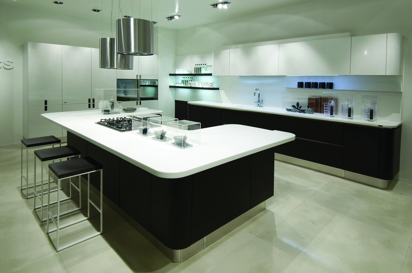 Staron Bright White Kitchen