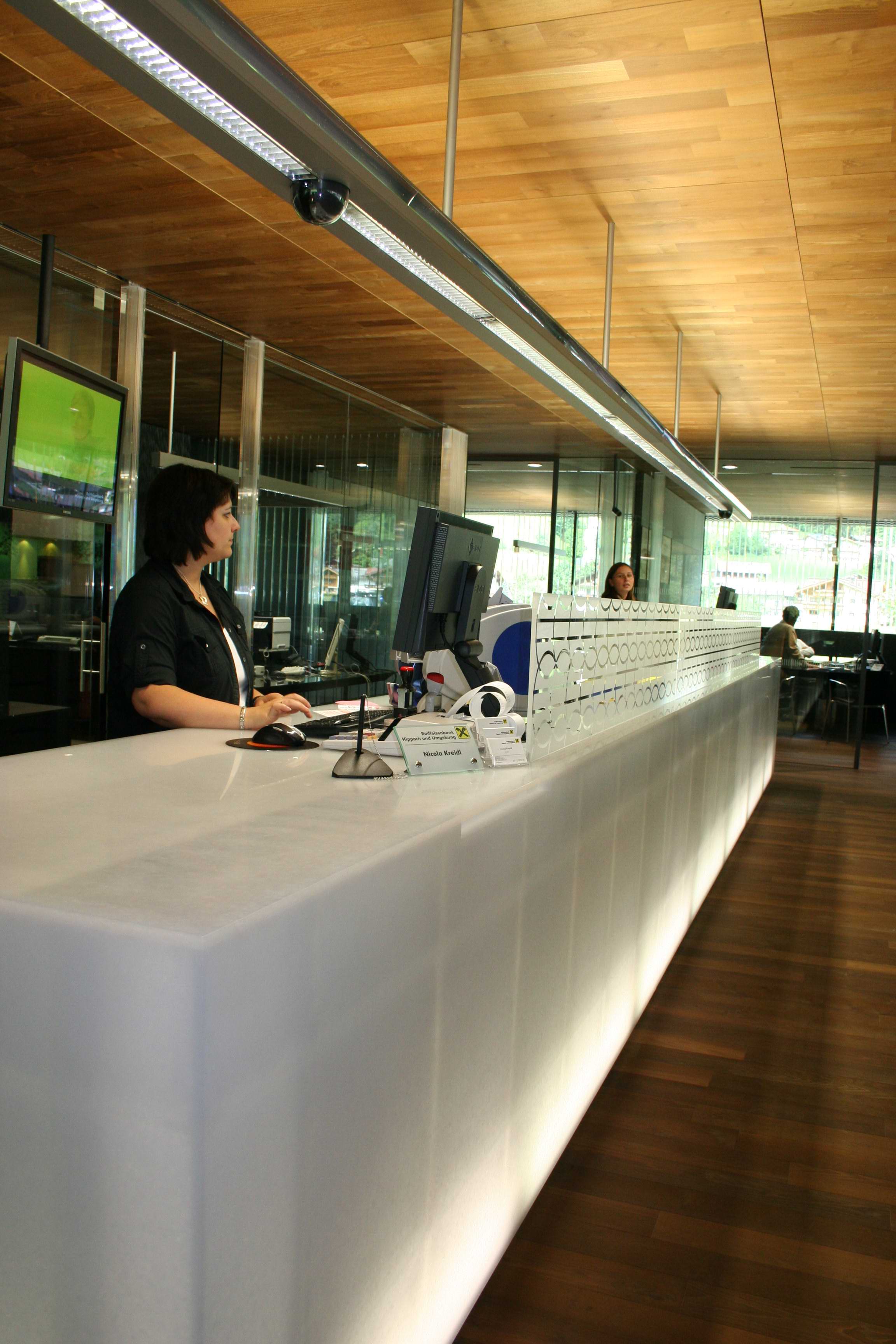 Avonite Ice White Reception Desk Avonite Ice White Reception Desk