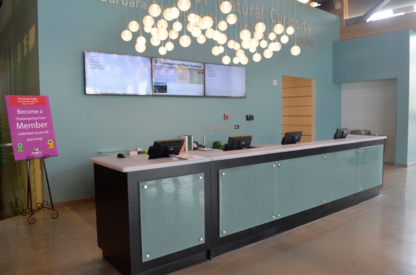 Avonite Snowfall Worksurface for a Reception Desk Avonite Snowfall Worksurface for a Reception Desk