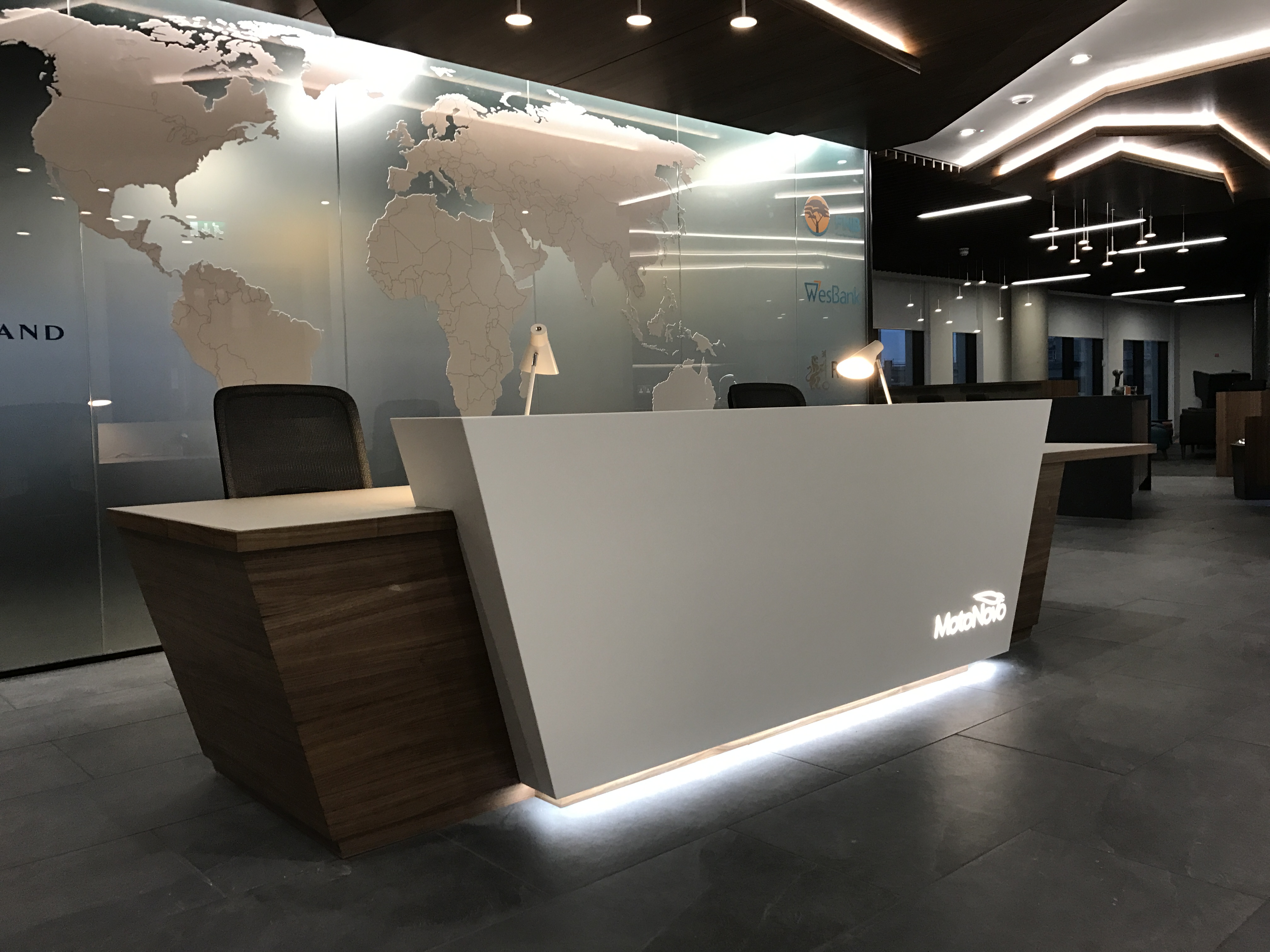 HI-MACS Alpine White Reception Desk HI-MACS Alpine White Reception Desk