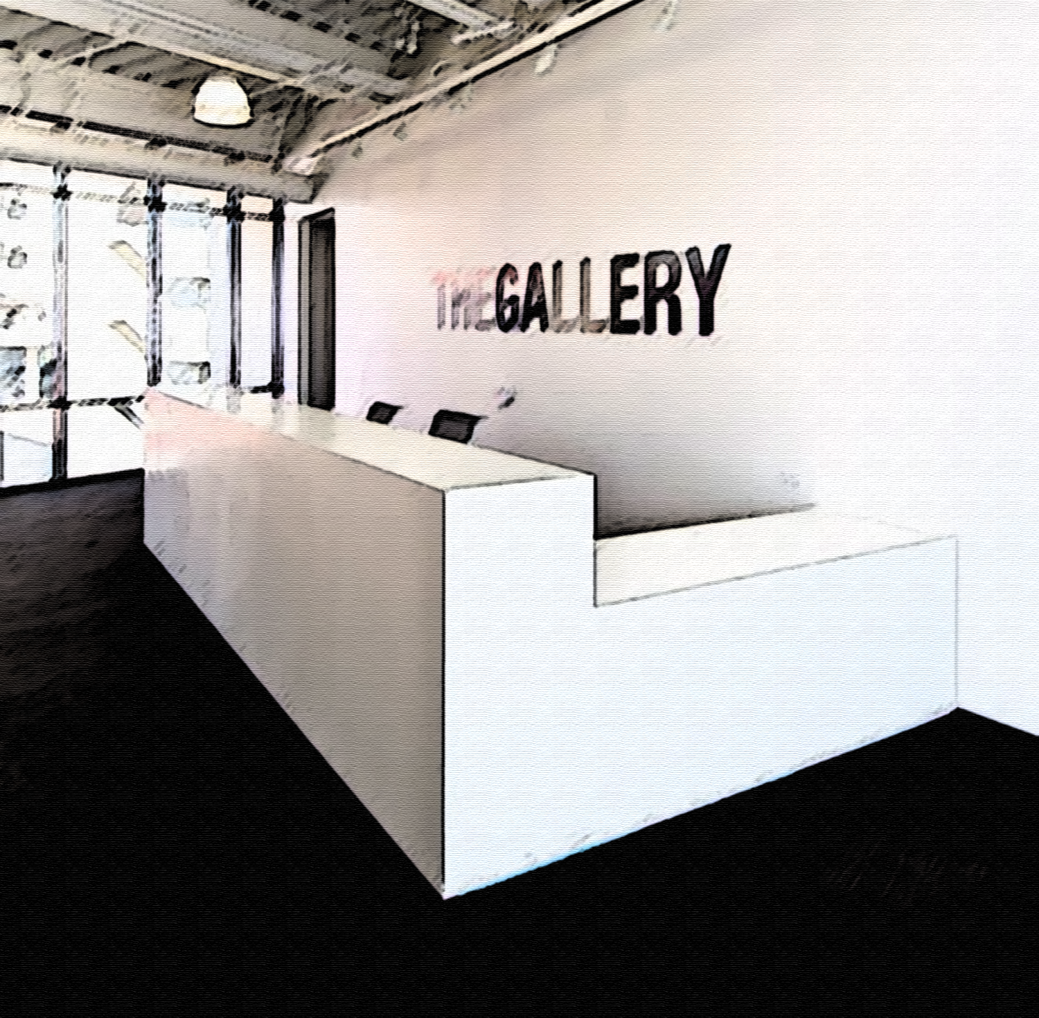 Avonite White Reception Desk Avonite White Reception Desk