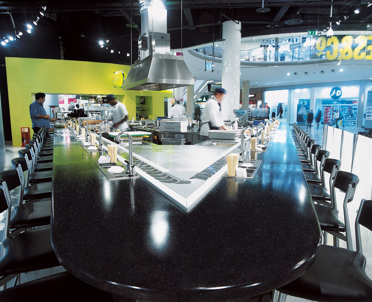 Example of Corian Deep Caviar Application Example of Corian Deep Caviar Application