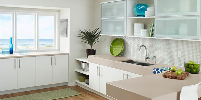 Example of Corian Elegant Gray Application Example of Corian Elegant Gray Application