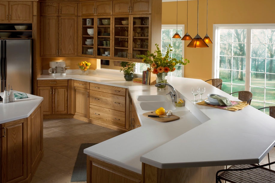 Example of Corian Glacier White Application Example of Corian Glacier White Application