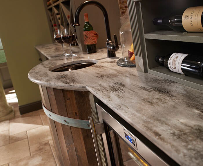 Example of Corian Hazelnut Application Example of Corian Hazelnut Application