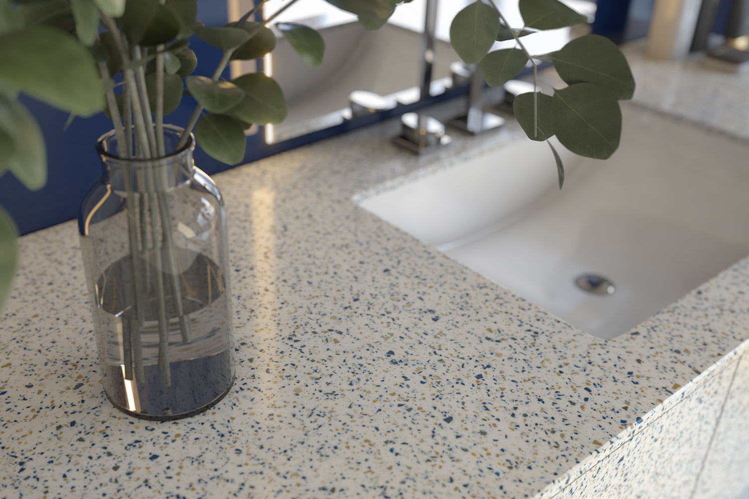 Corian Laguna Terrazzo Application Corian Laguna Terrazzo Application
