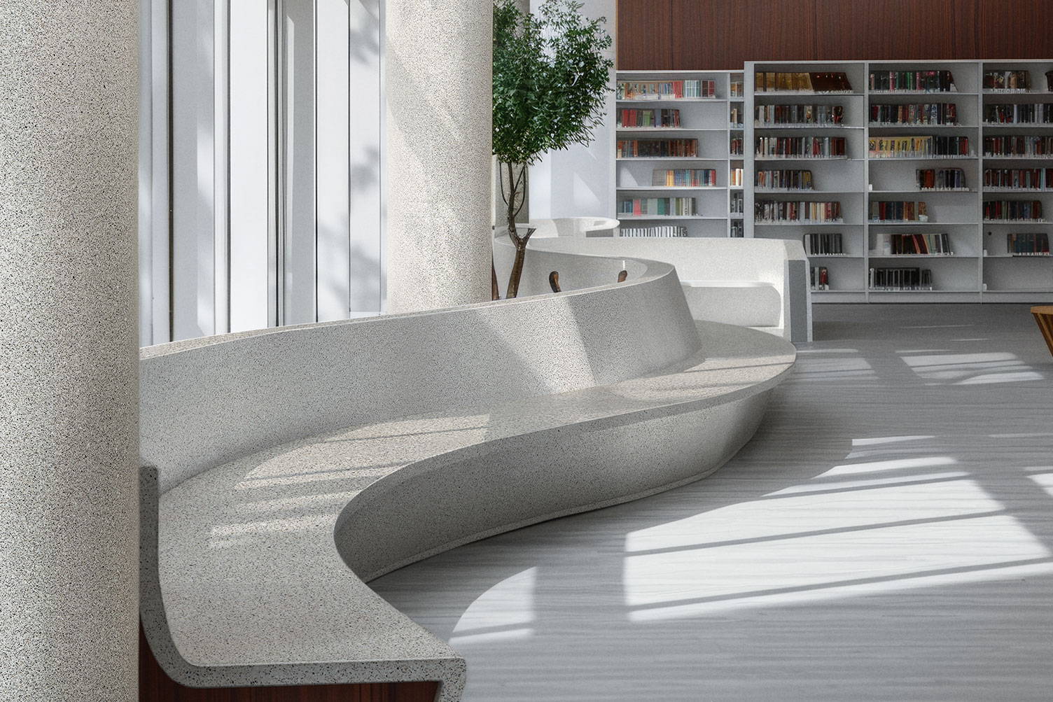 Corian Peppered Terrazzo Application Corian Peppered Terrazzo Application