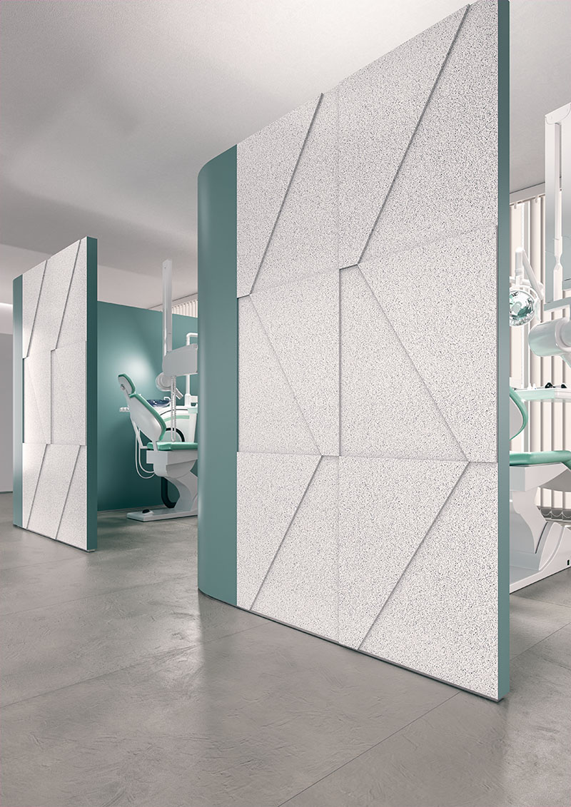 Example of Corian Domino Terrazzo Application Example of Corian Domino Terrazzo Application