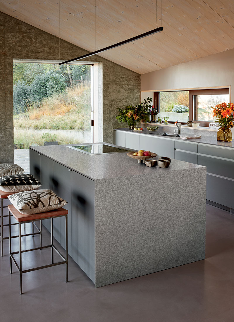 Example of Corian Pebble Terrazzo Application Example of Corian Pebble Terrazzo Application