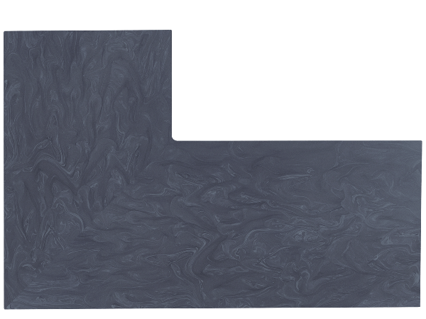 Corian Evening Prima L-shape Corian Evening Prima L-shape