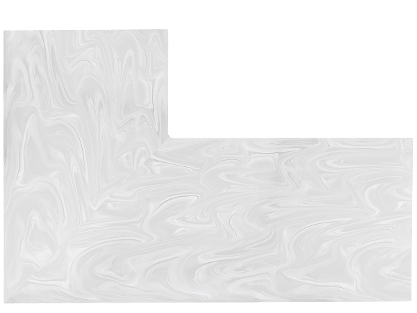 Corian Gray Onyx L-shape Corian Gray Onyx L-shape