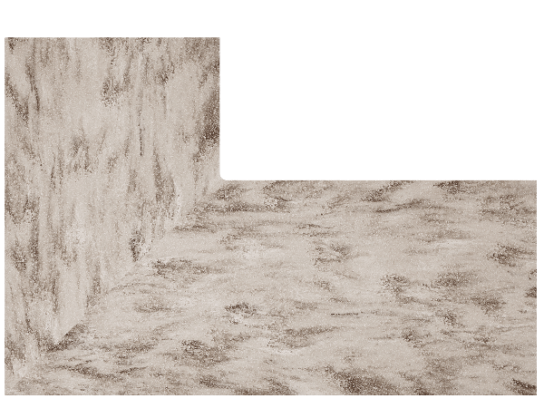 Corian Hazelnut L-shape Corian Hazelnut L-shape