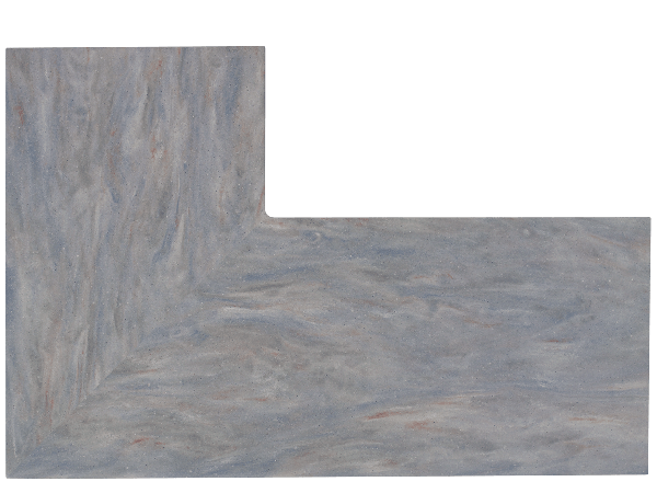 Corian Juniper L-shape Corian Juniper L-shape