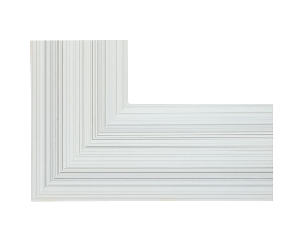 Corian Silver Linear L-shape Corian Silver Linear L-shape