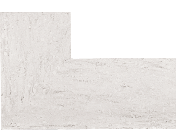 Corian Rain Cloud L-shape Corian Rain Cloud L-shape