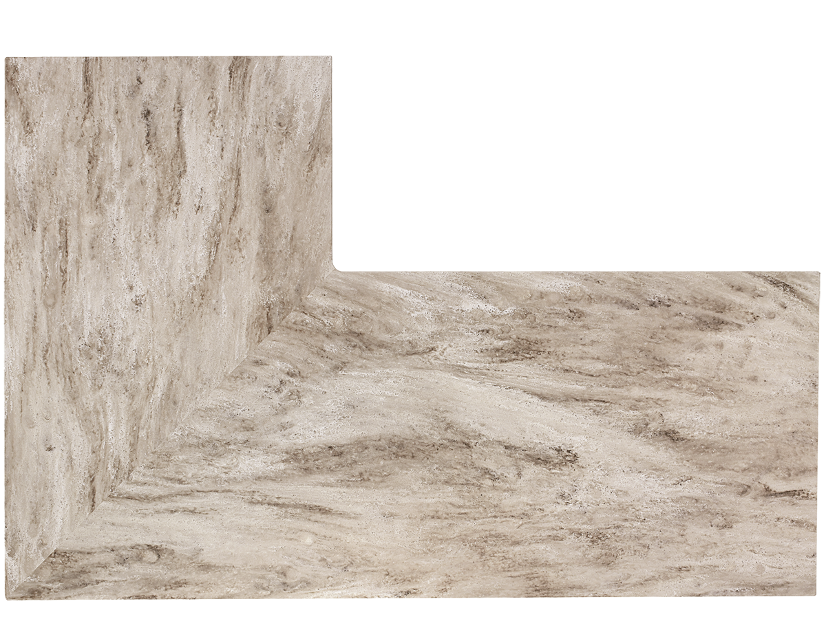 Corian Sandalwood L-shape Corian Sandalwood L-shape