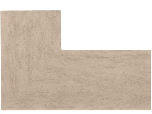 Corian Tumbleweed L-shape Corian Tumbleweed L-shape