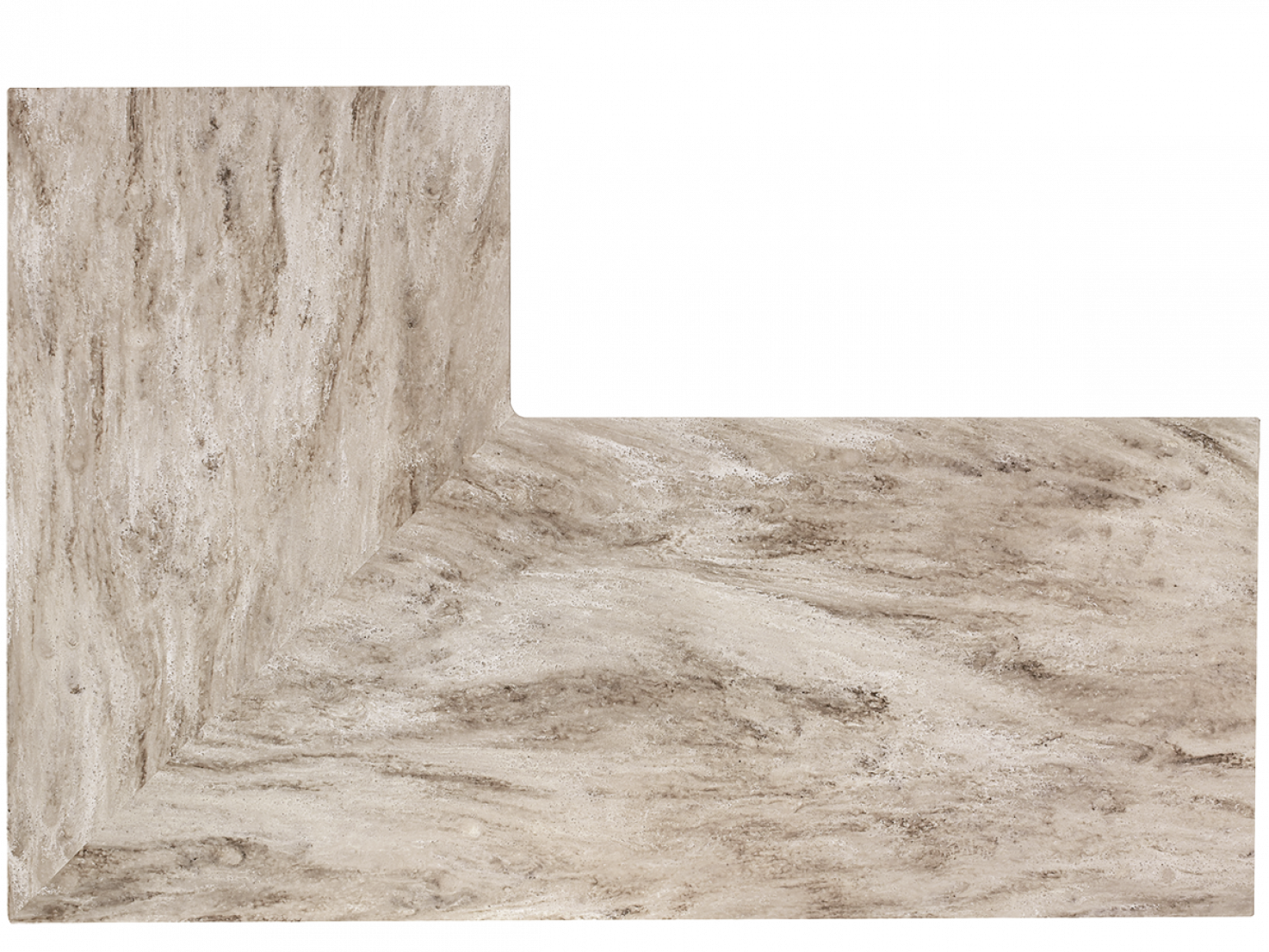 Corian Sandalwood L-shape Corian Sandalwood L-shape