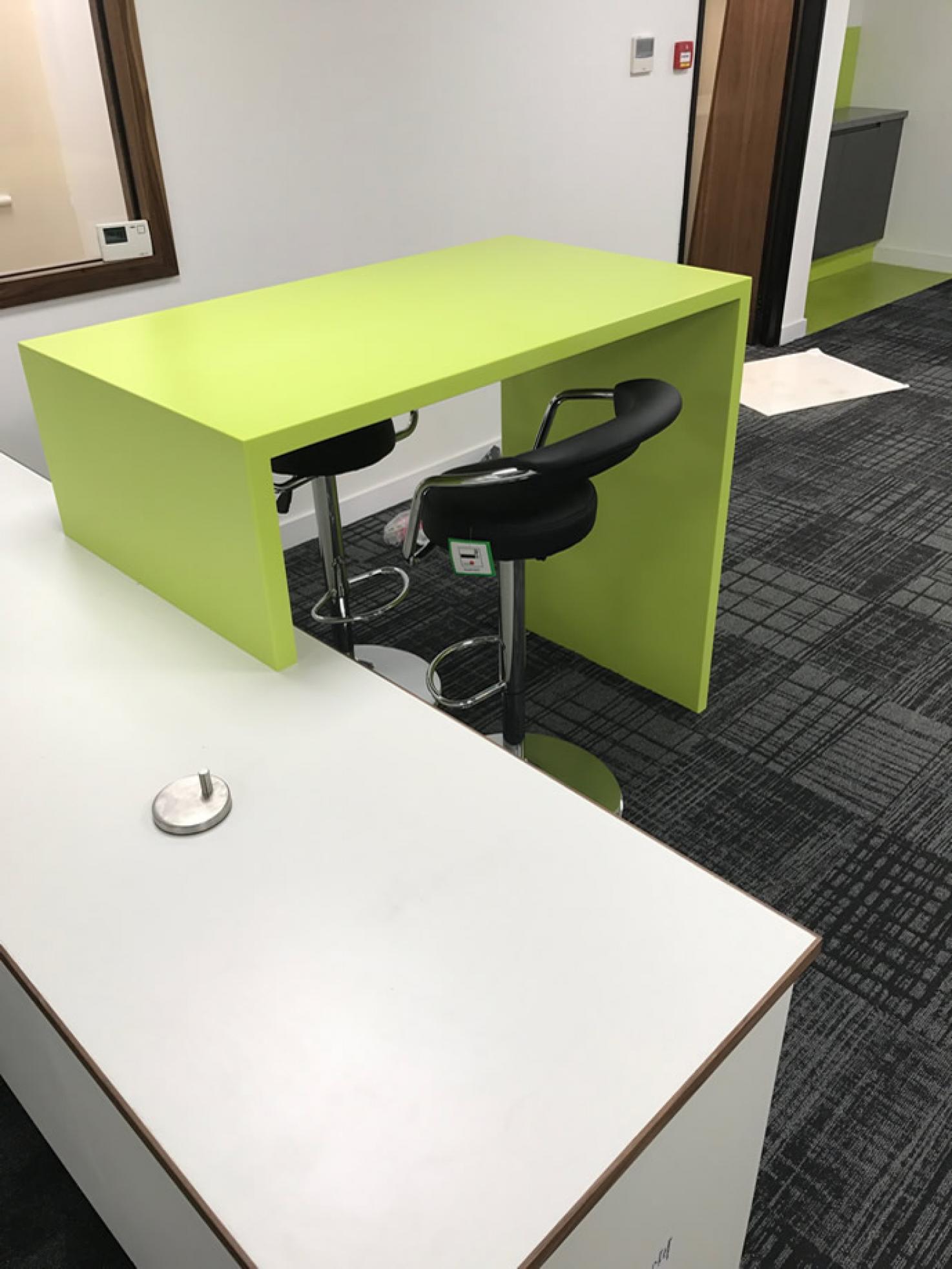 Corian commercial office workstation